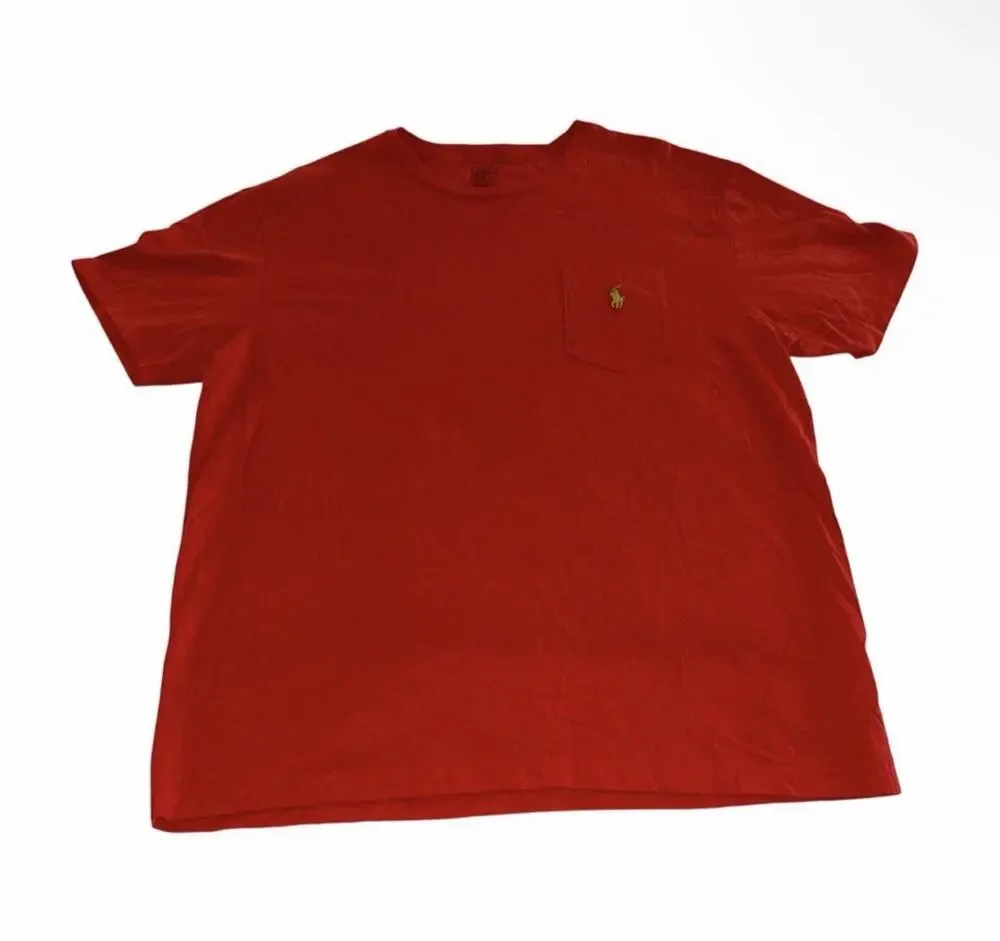 Men’s Red Polo Pony Rider Logo Large